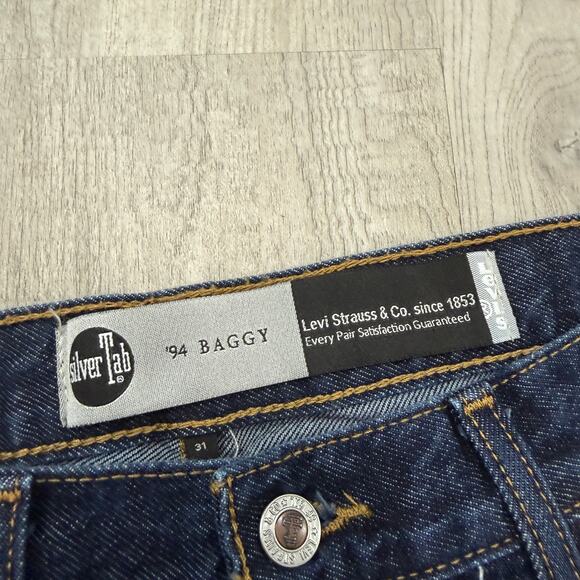 Levis SilverTab ‘94 Baggy Jeans Women's 31x31 Blue Dark Wash A35180004 Skater - Picture 4 of 11